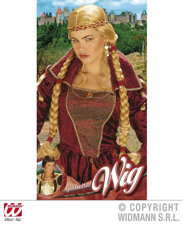 Parrucca GIULIETTA con trecce - tuttocostumi.it