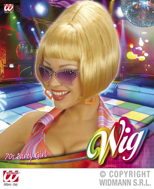 Parrucca PARTY GIRL anni 70 bionda - tuttocostumi.it