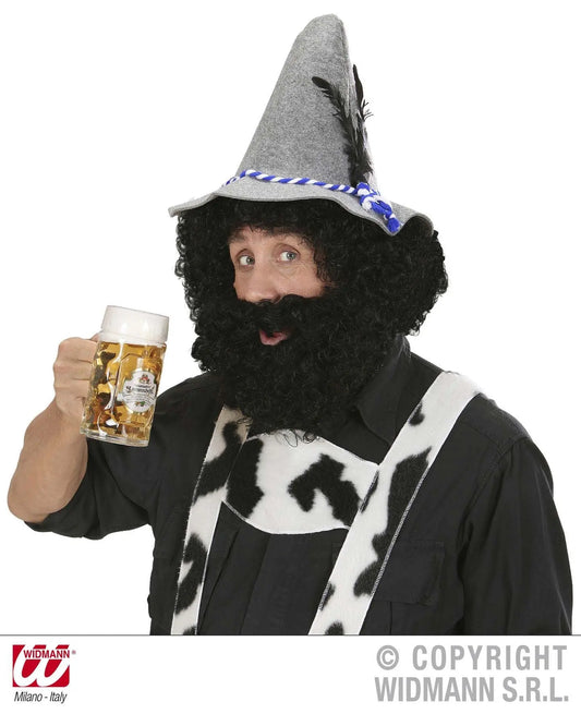 Parrucca e barba KNECHT RUPRECHT mora - tuttocostumi.it