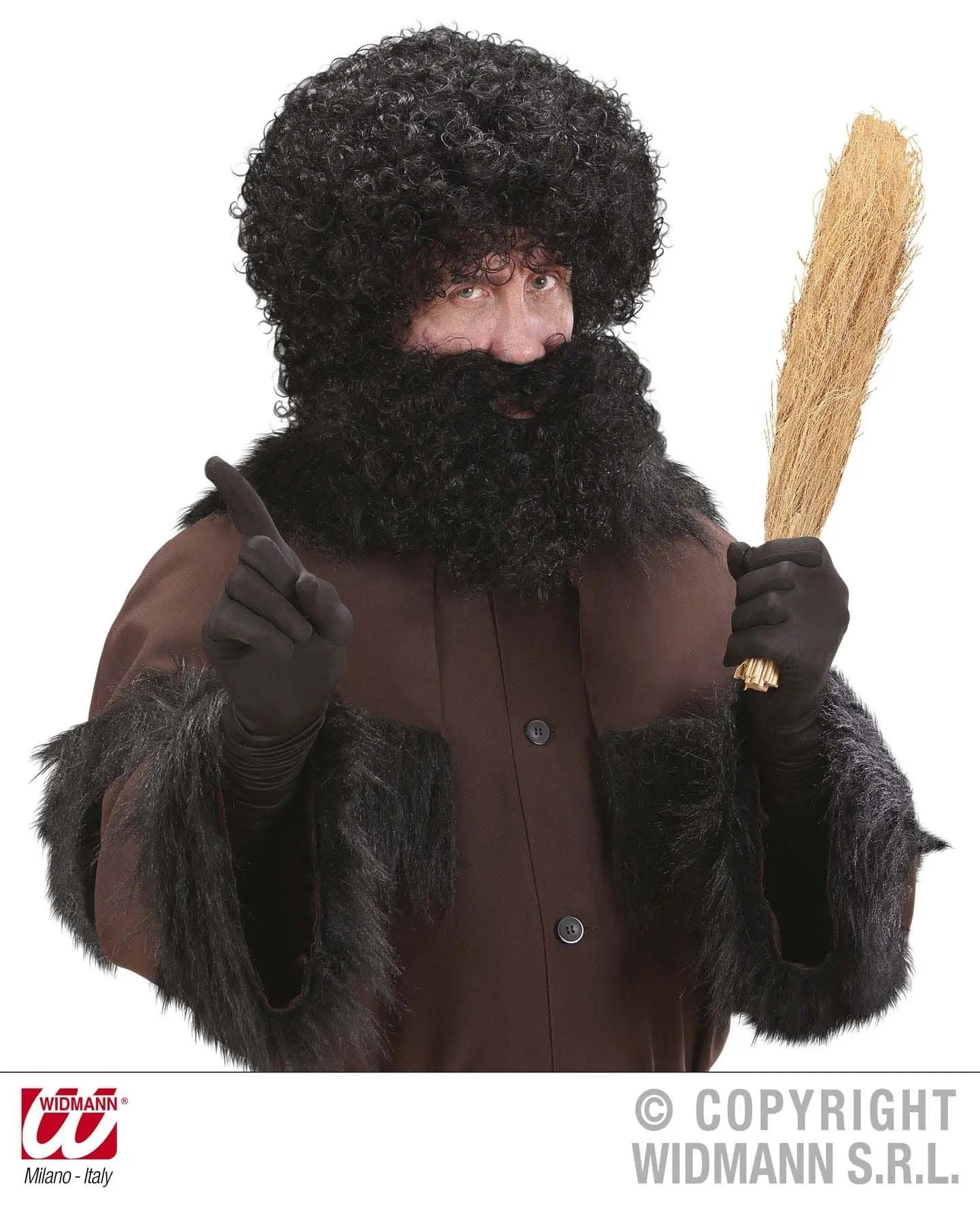 Parrucca e barba KNECHT RUPRECHT mora - tuttocostumi.it