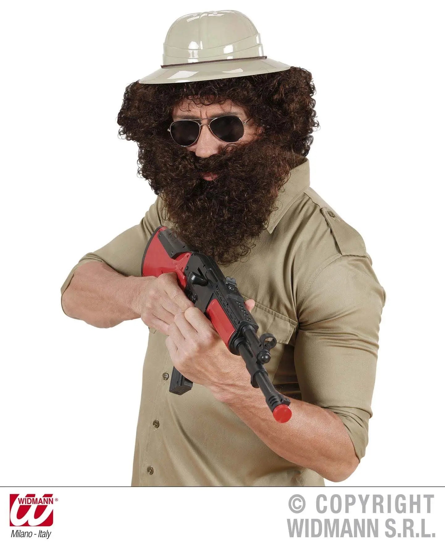 Parrucca e barba KNECHT RUPRECHT castana - tuttocostumi.it
