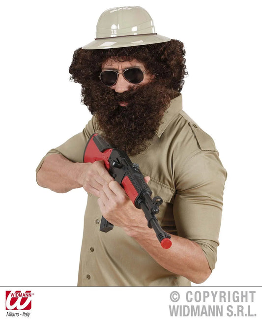 Parrucca e barba KNECHT RUPRECHT castana - tuttocostumi.it