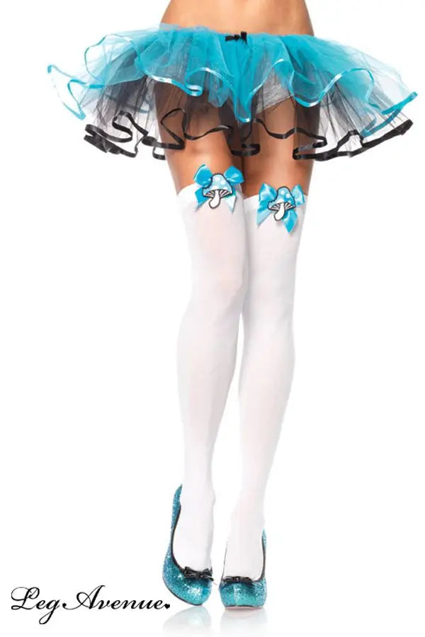 Calze con funghi blu - tuttocostumi.it