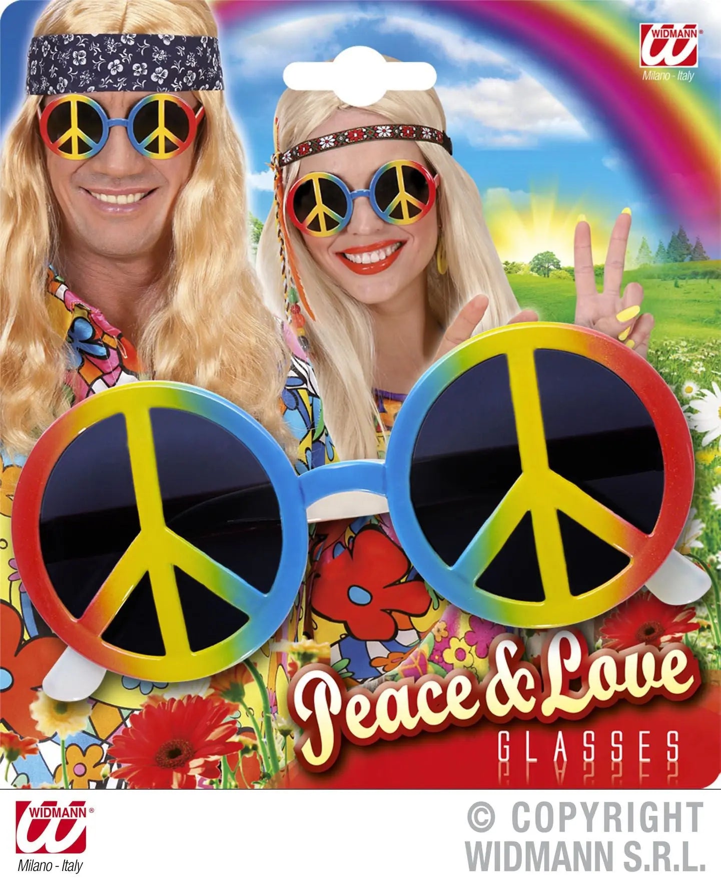 Occhiali LOVE &amp; PEACE - tuttocostumi.it