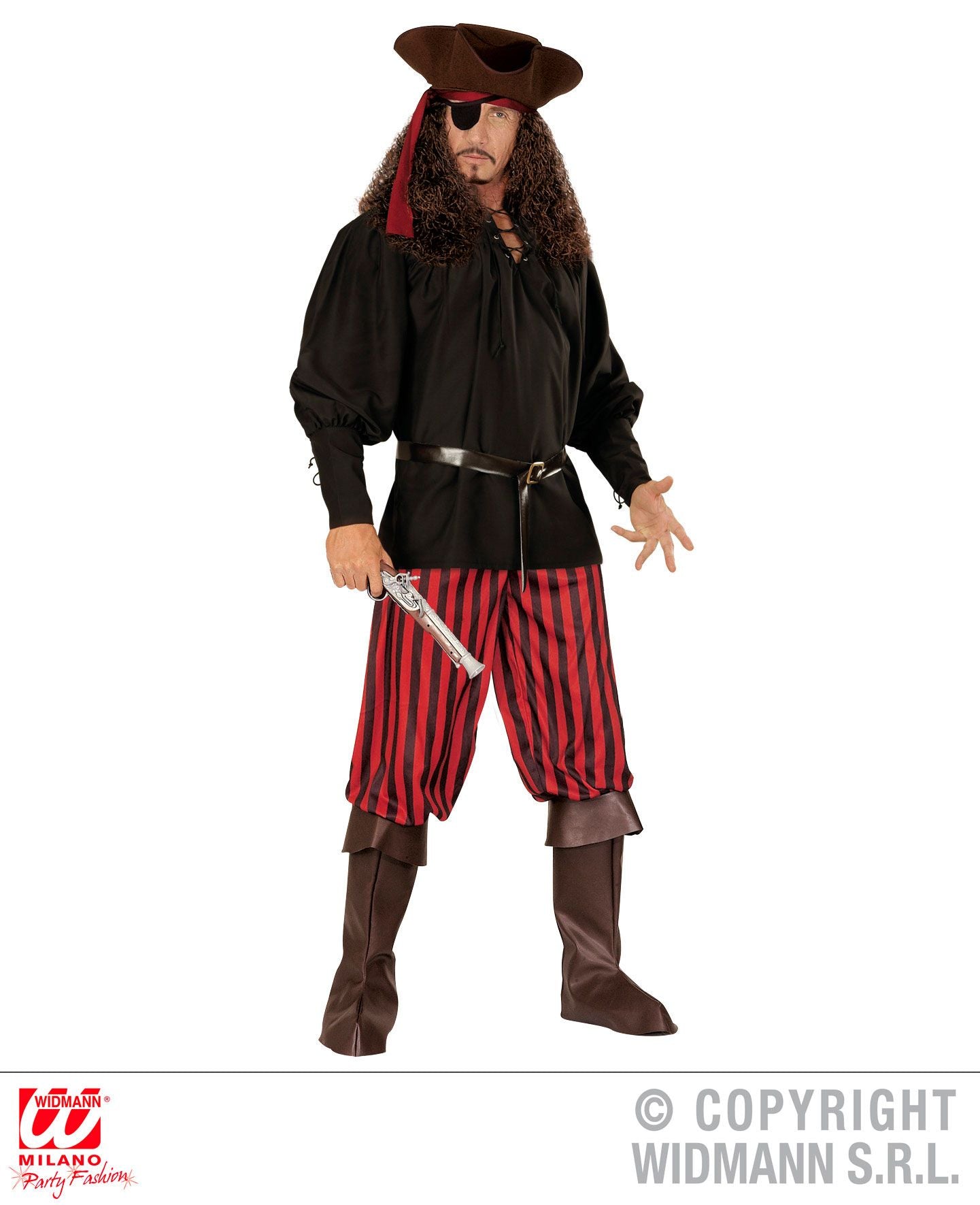 Camicia SPADACCINO NERA di Widmann - tuttocostumi.it
