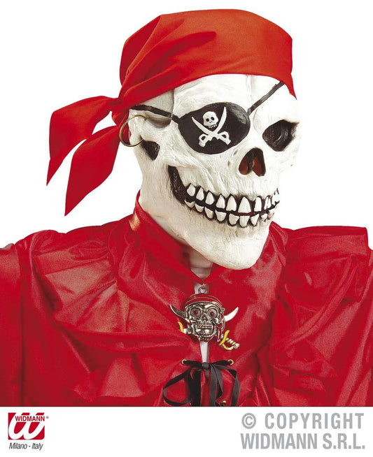 Maschera TESCHIO PIRATA con bandana e orecchino - tuttocostumi.it
