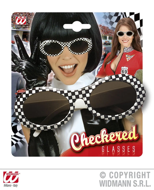 Occhiali a scacchi ANNI 60 - tuttocostumi.it