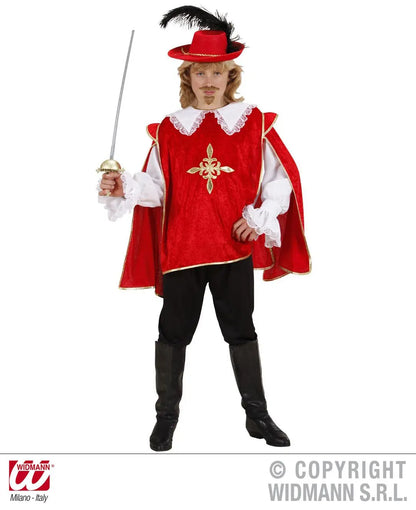 Costume MOSCHETTIERE rosso - tuttocostumi.it