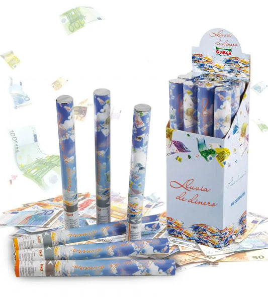 Tubo spara biglietti EURO 50 cm - tuttocostumi.it