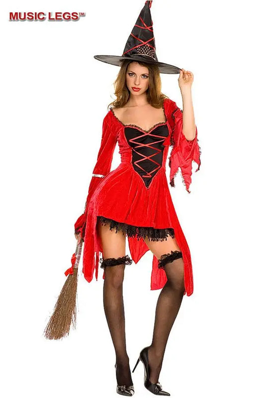 Costume da strega rosso - tuttocostumi.it