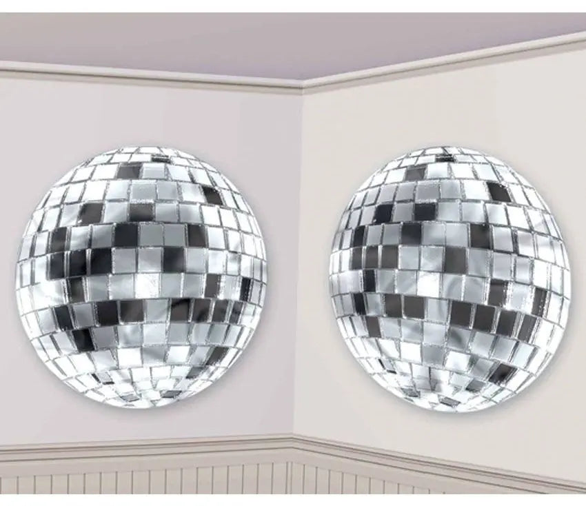Set 2 POSTER PALLA DISCO 76 cm - tuttocostumi.it