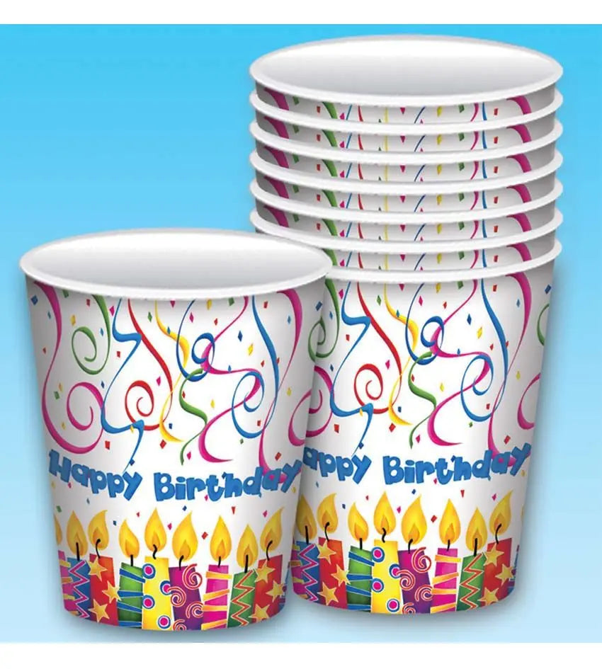 BICCHIERI compleanno candeline - tuttocostumi.it
