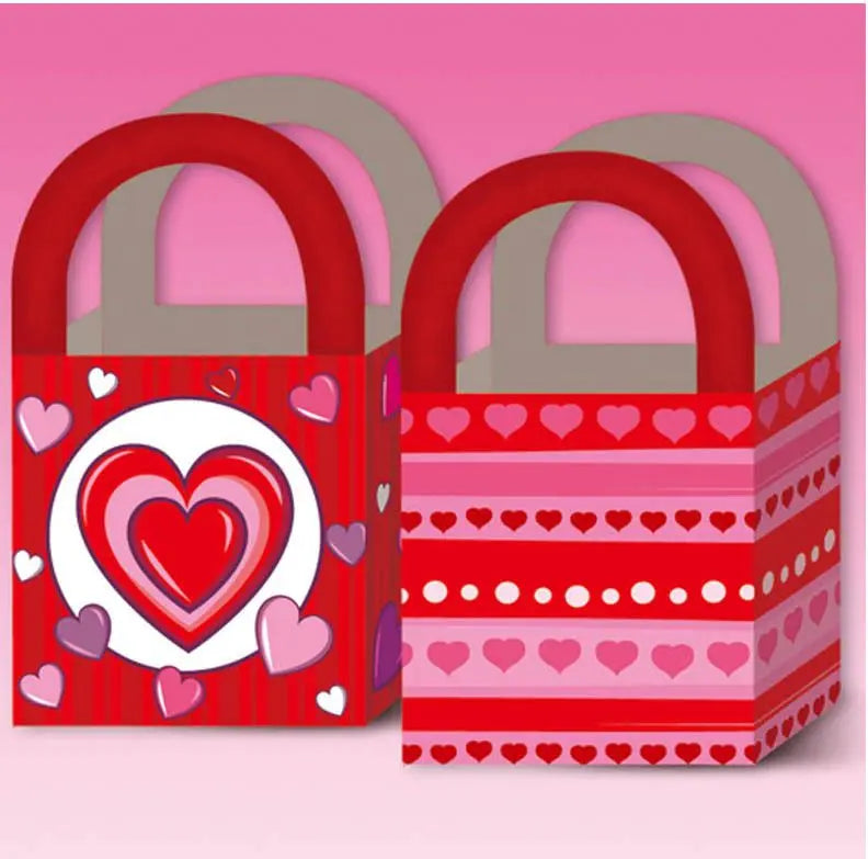 BORSA REGALO CUORE confezione da 6 - tuttocostumi.it