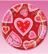 Piatti CUORI 23 cm confezione da 8