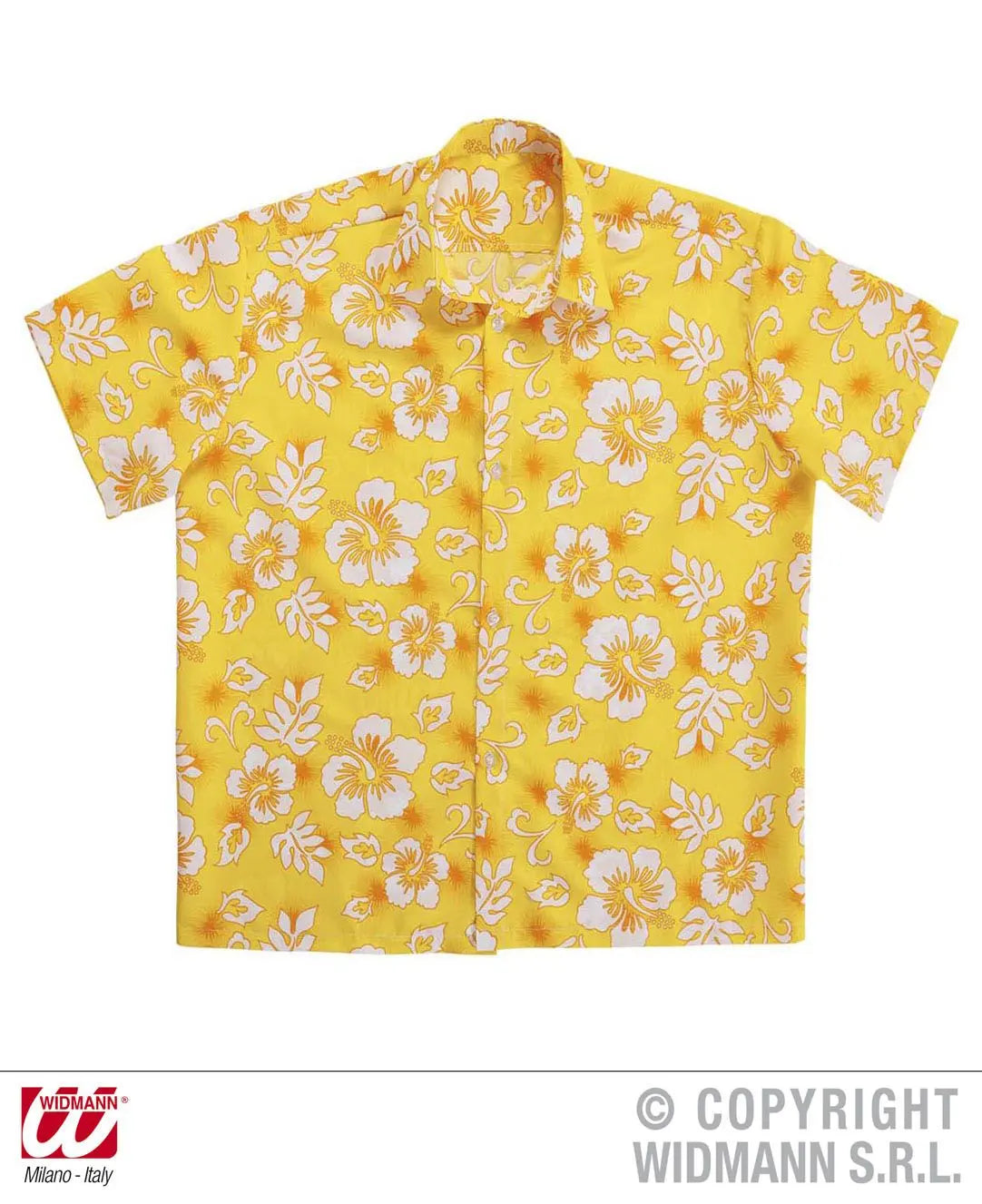 Camicia HAWAIANA gialla - tuttocostumi.it