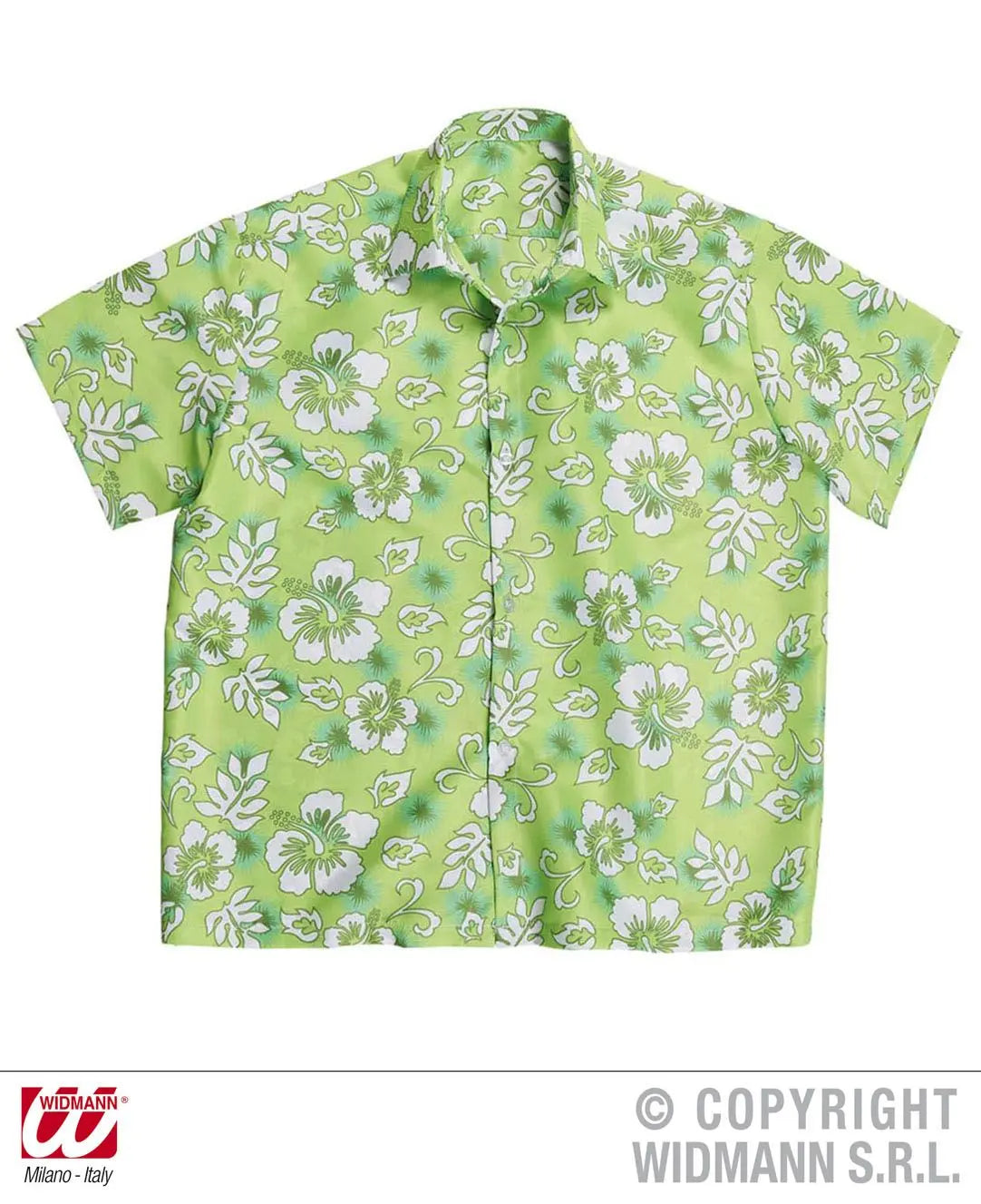 Camicia HAWAIANA verde - tuttocostumi.it