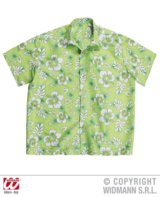 Camicia HAWAIANA verde - tuttocostumi.it