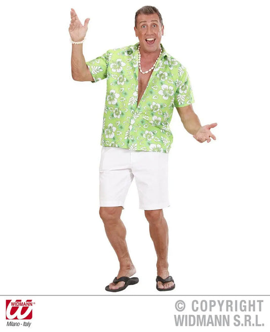 Camicia HAWAIANA verde - tuttocostumi.it