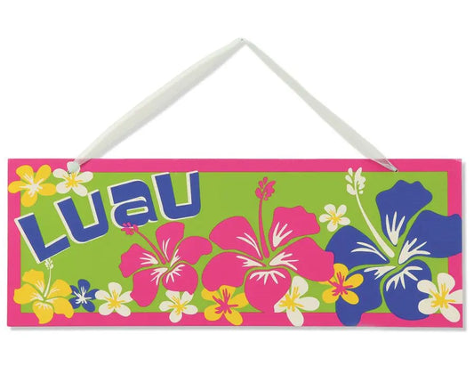 Cartello decorativo HAWAII 38 x 14 cm - tuttocostumi.it