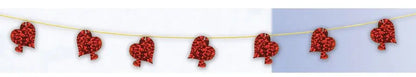 Striscione decorativo CUORE 277 cm - tuttocostumi.it