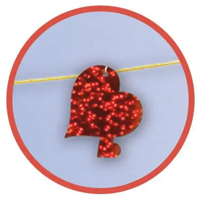 Striscione decorativo CUORE 277 cm - tuttocostumi.it