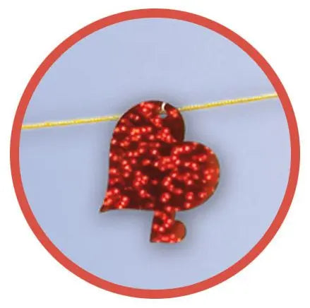 Striscione decorativo CUORE 277 cm - tuttocostumi.it