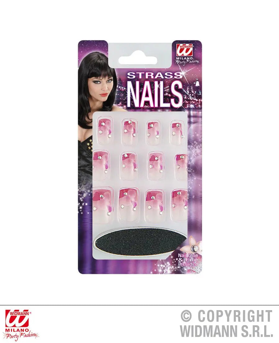 UNGHIE STRASS con colla e lima - tuttocostumi.it