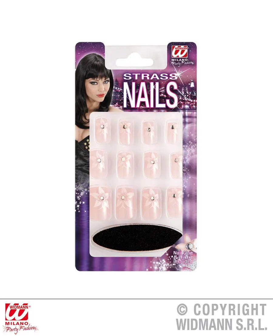 UNGHIE STRASS con colla e lima - tuttocostumi.it