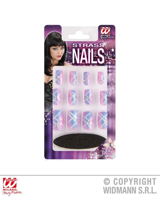 UNGHIE STRASS con colla e lima - tuttocostumi.it