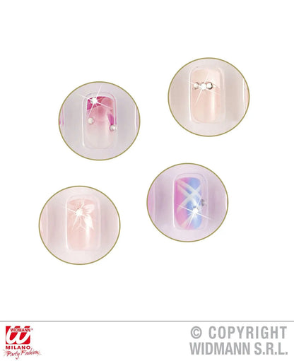 UNGHIE STRASS con colla e lima - tuttocostumi.it