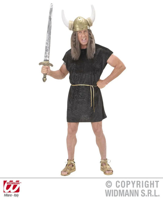 Tunica unisex NERA corta e cintura oro - tuttocostumi.it