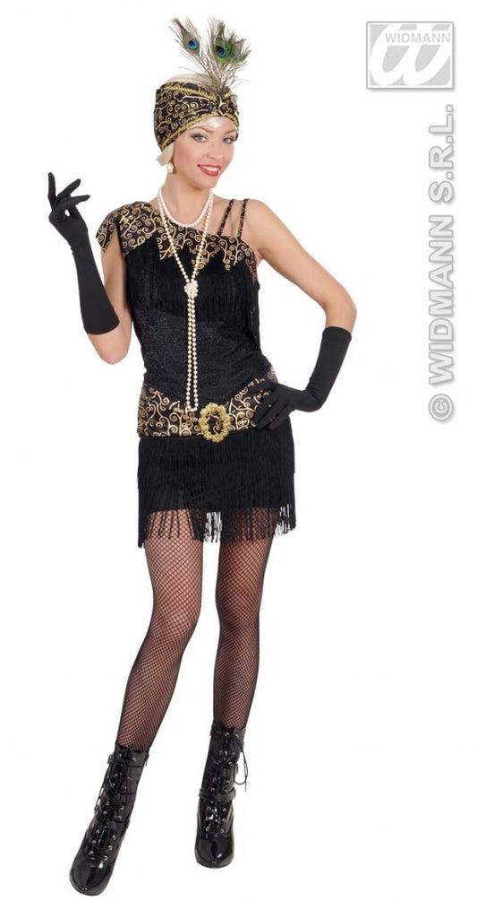 Costume CHARLESTON ANNI 20 nero XL di Widmann - tuttocostumi.it