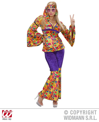Costume HIPPIE GIRL  in velluto - tuttocostumi.it