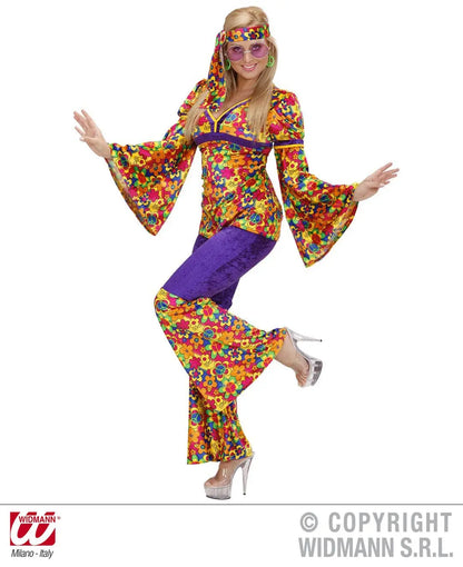 Costume HIPPIE GIRL  in velluto - tuttocostumi.it