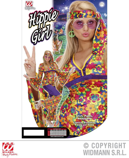 Costume HIPPIE GIRL  in velluto - tuttocostumi.it