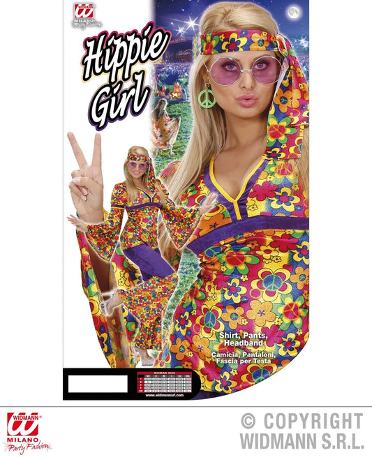 Costume HIPPIE GIRL  in velluto - tuttocostumi.it