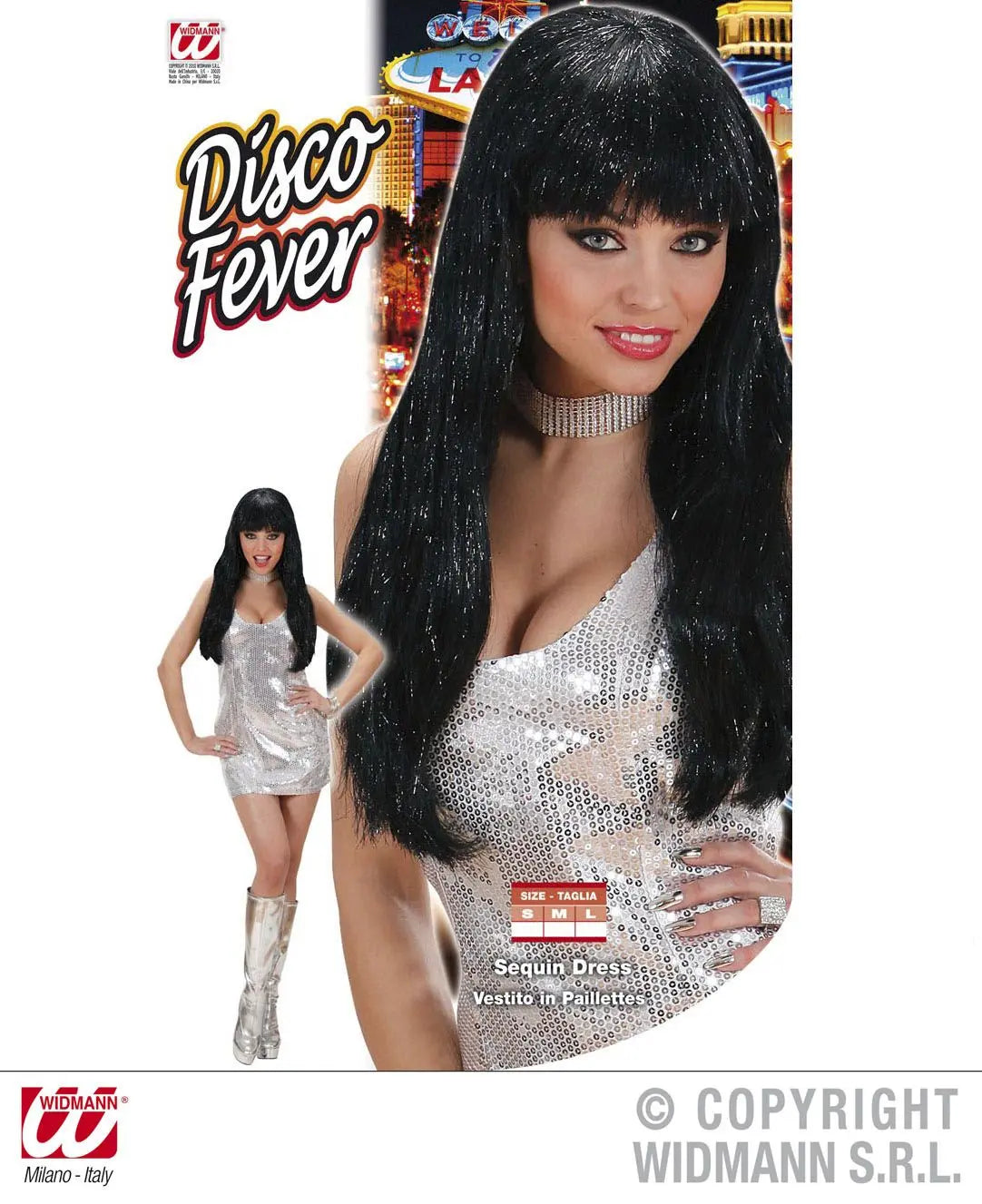 Abito DISCO FEVER ARGENTO - tuttocostumi.it