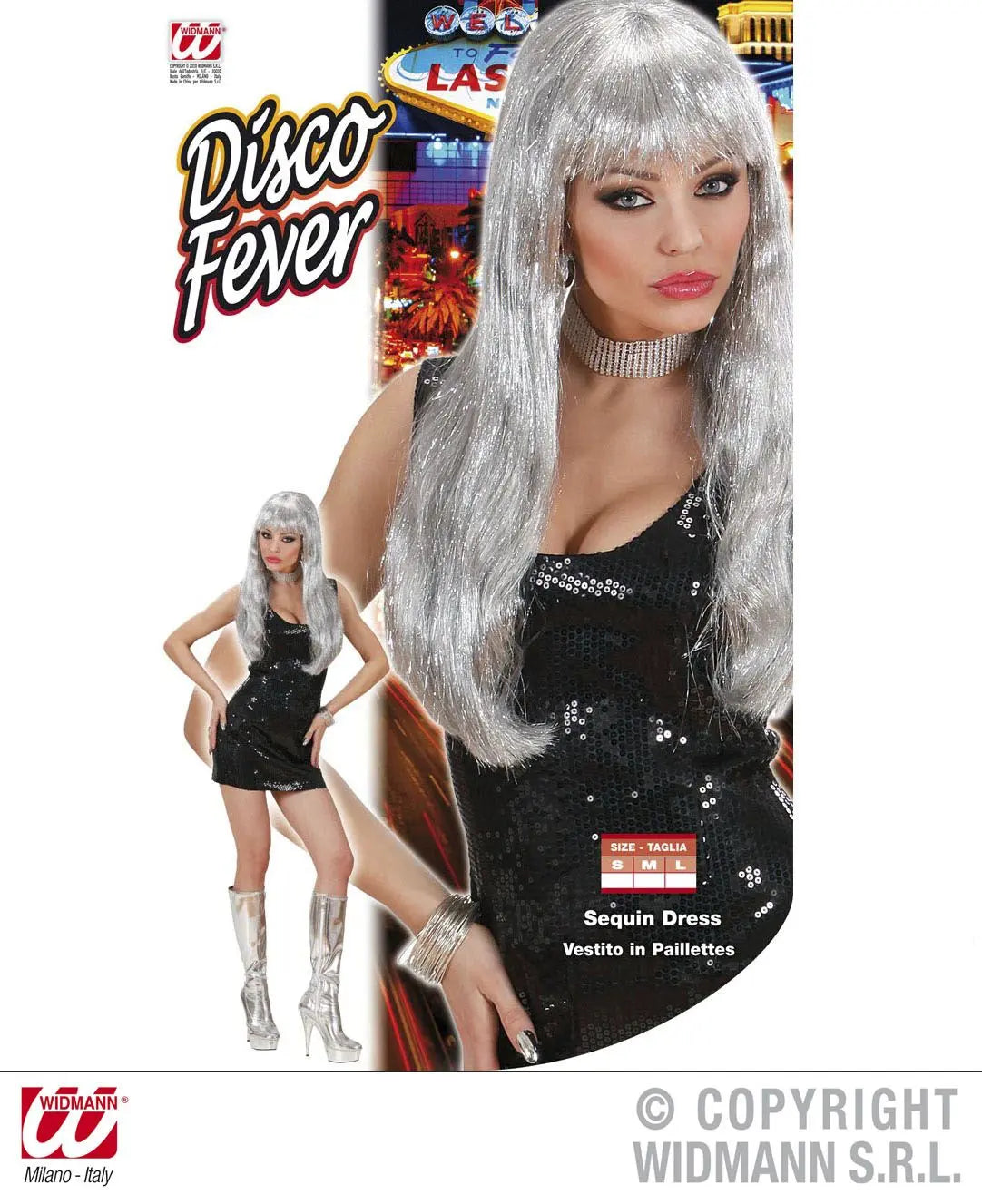 Abito DISCO FEVER NERO - tuttocostumi.it