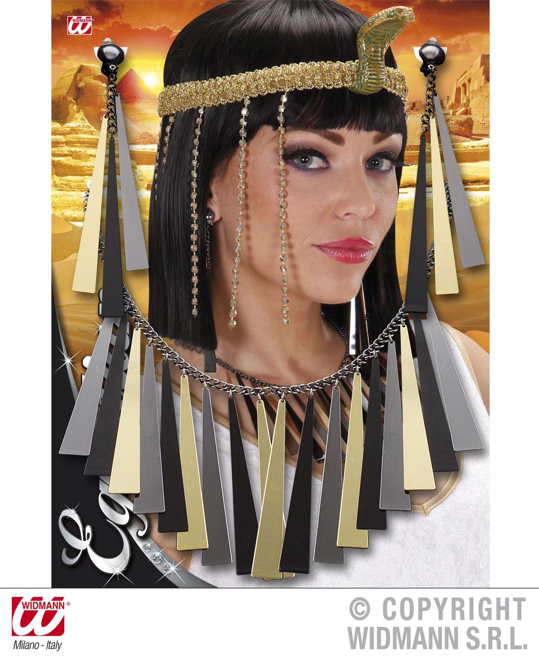 Set collana e orecchini EGIZIANI di Widmann - tuttocostumi.it