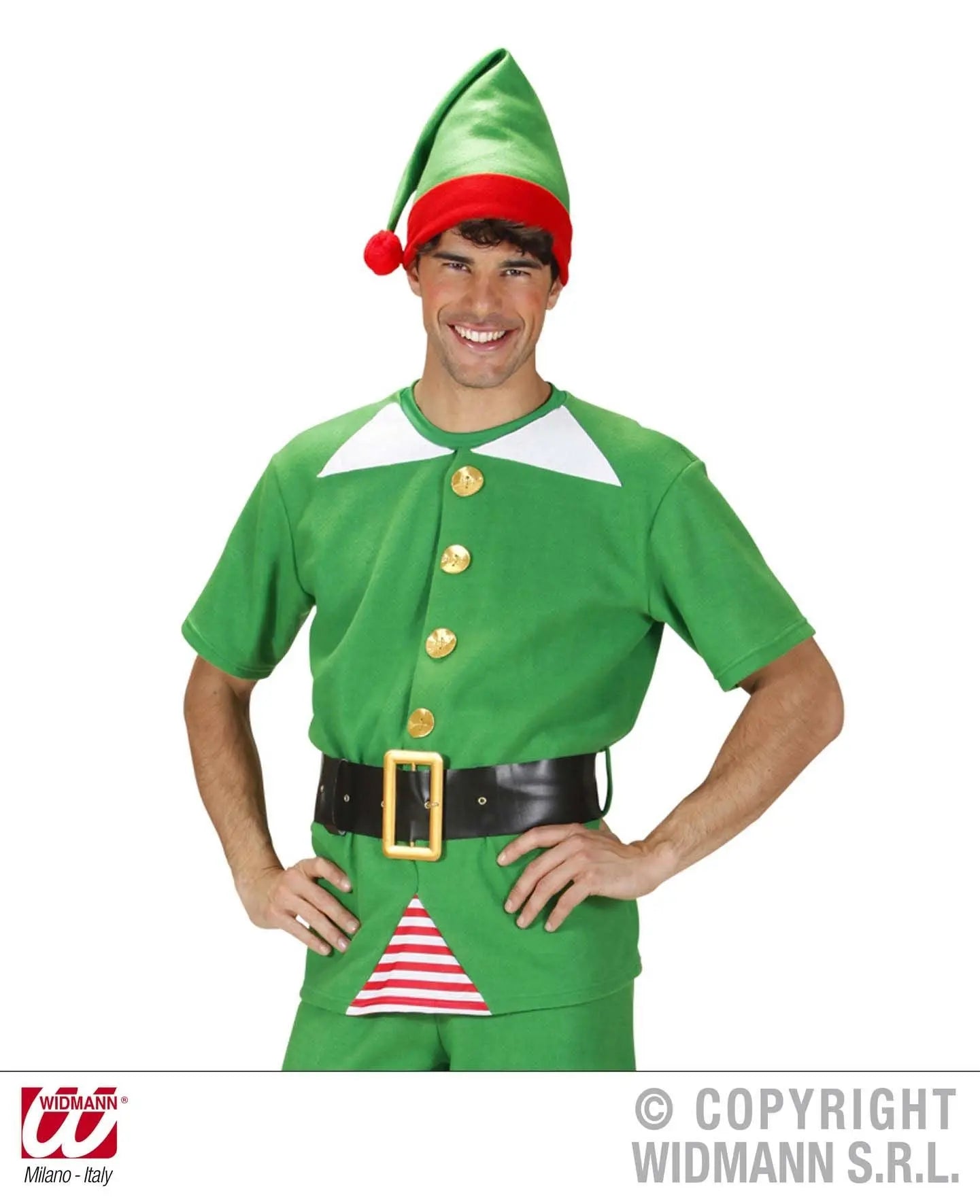 Costume unisex ELFO aiutante di Babbo Natale - tuttocostumi.it