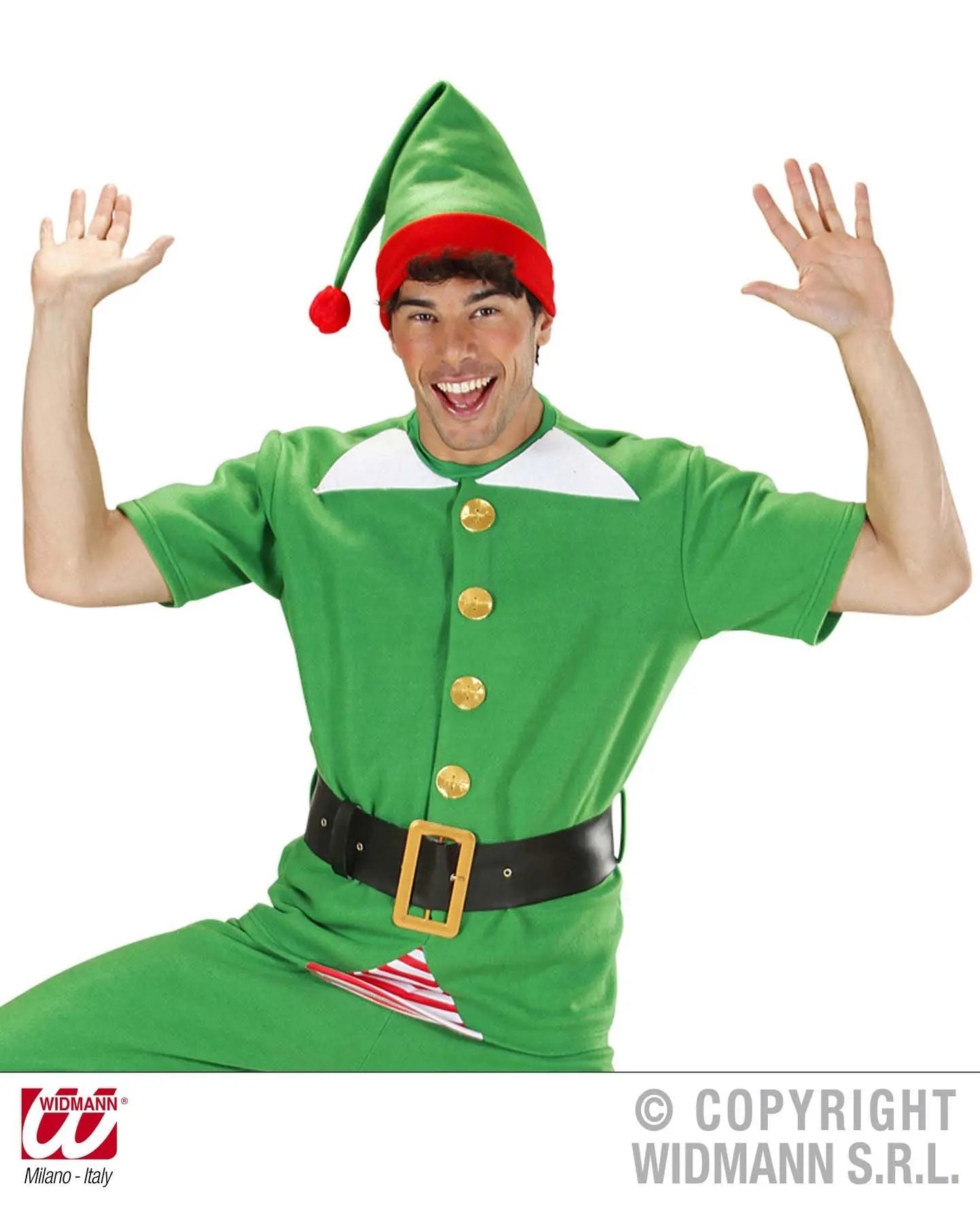 Costume unisex ELFO aiutante di Babbo Natale - tuttocostumi.it