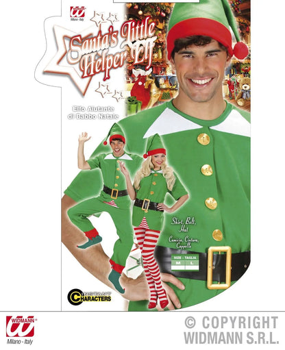 Costume unisex ELFO aiutante di Babbo Natale - tuttocostumi.it