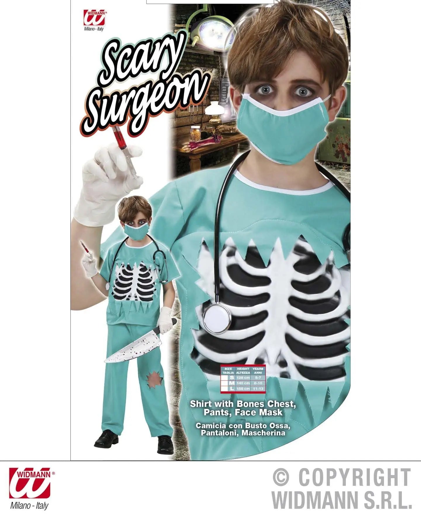 Costume da chirurgo bambino SCARY SURGEON - tuttocostumi.it