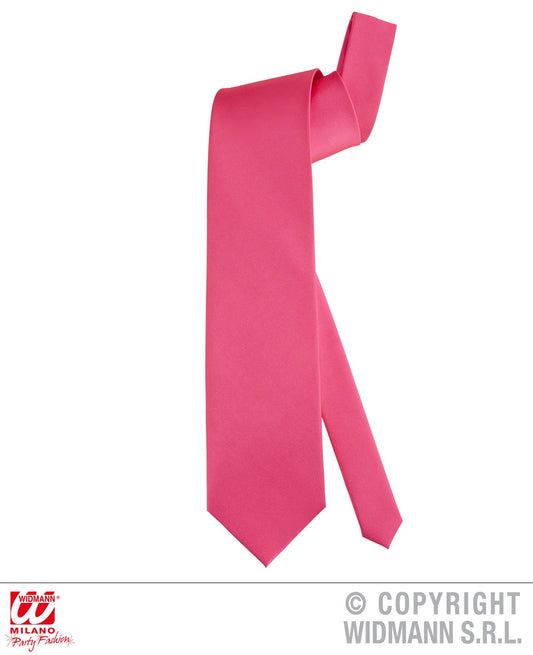 Cravatta rosa fluorescente di Widmann - tuttocostumi.it