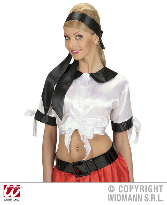 TIE TOP bianco in raso di Widmann - tuttocostumi.it