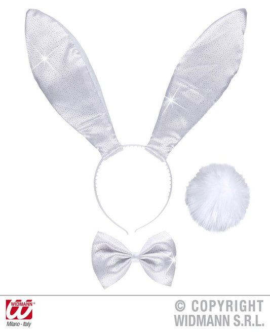 Set coniglietta BIANCA GLITTER di Widmann - tuttocostumi.it