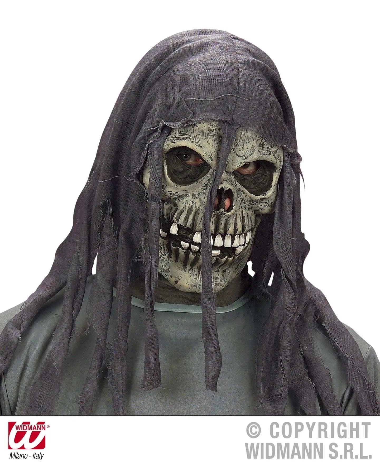 Maschera ORRORE con cappuccio stracciato - tuttocostumi.it