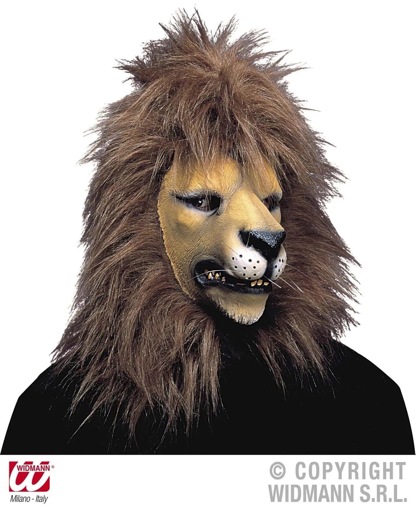 Maschera LEONE CON CAPELLI in peluche - tuttocostumi.it