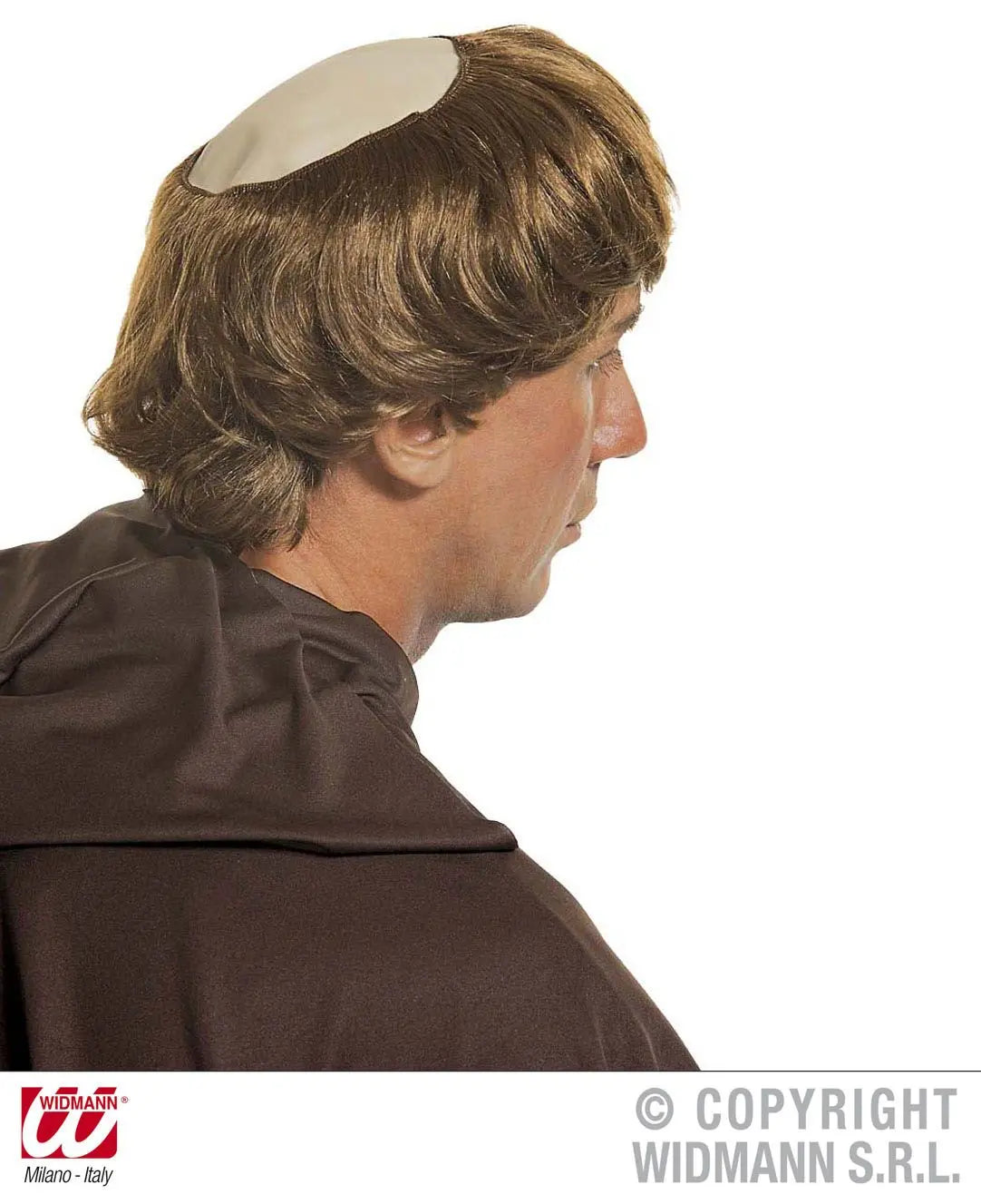 CALOTTA FRATE con capelli - tuttocostumi.it
