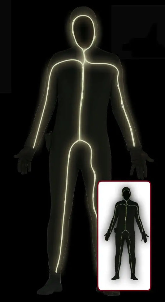 Costume MAN BLACK LIGHT - tuttocostumi.it